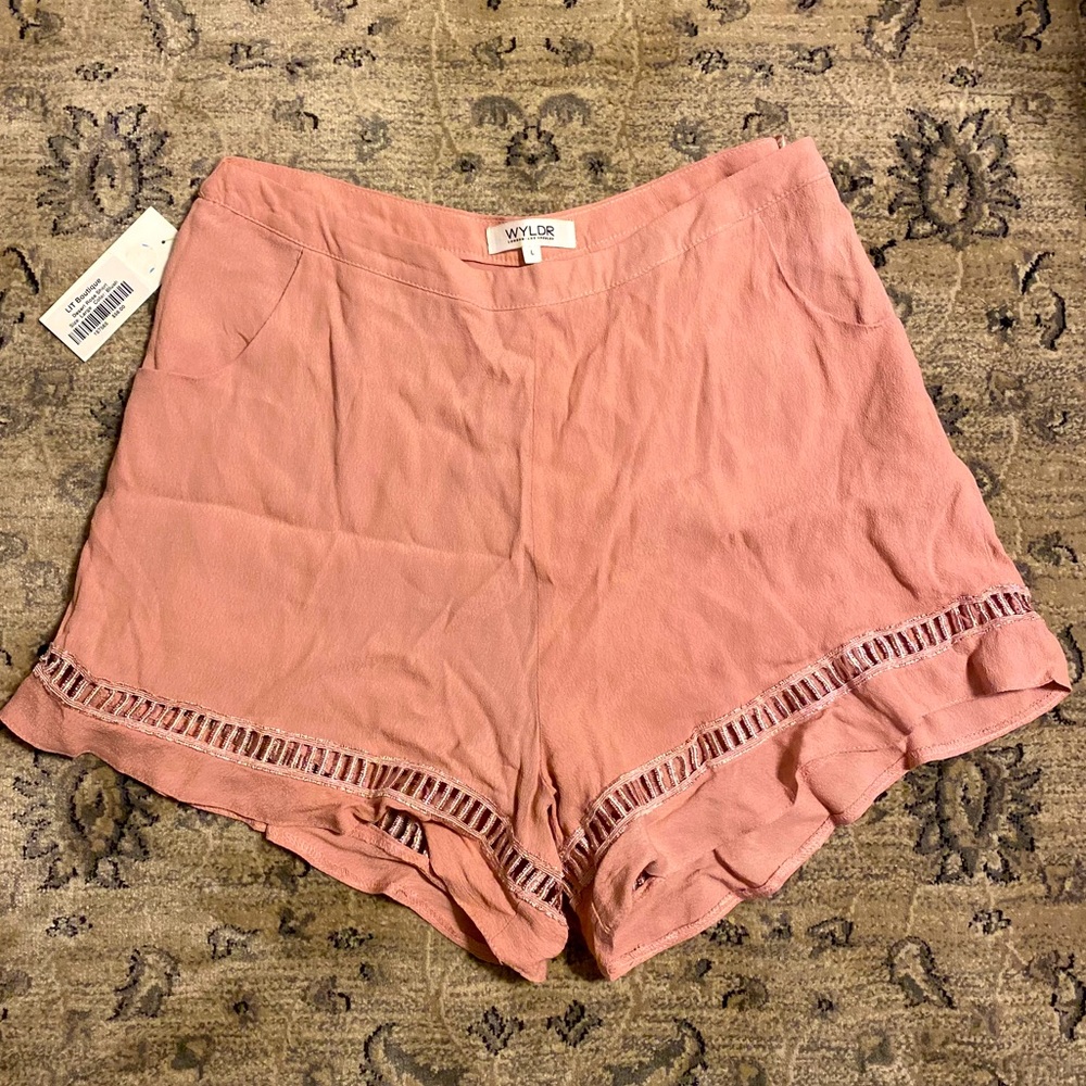 NWT! WYLDR Women’s Pink Shorts